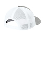 Sport-Tek Stretch-Tek Snapback Trucker — HtGy/White