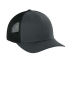 Sport-Tek Stretch-Tek Snapback Trucker — IrGy/Black