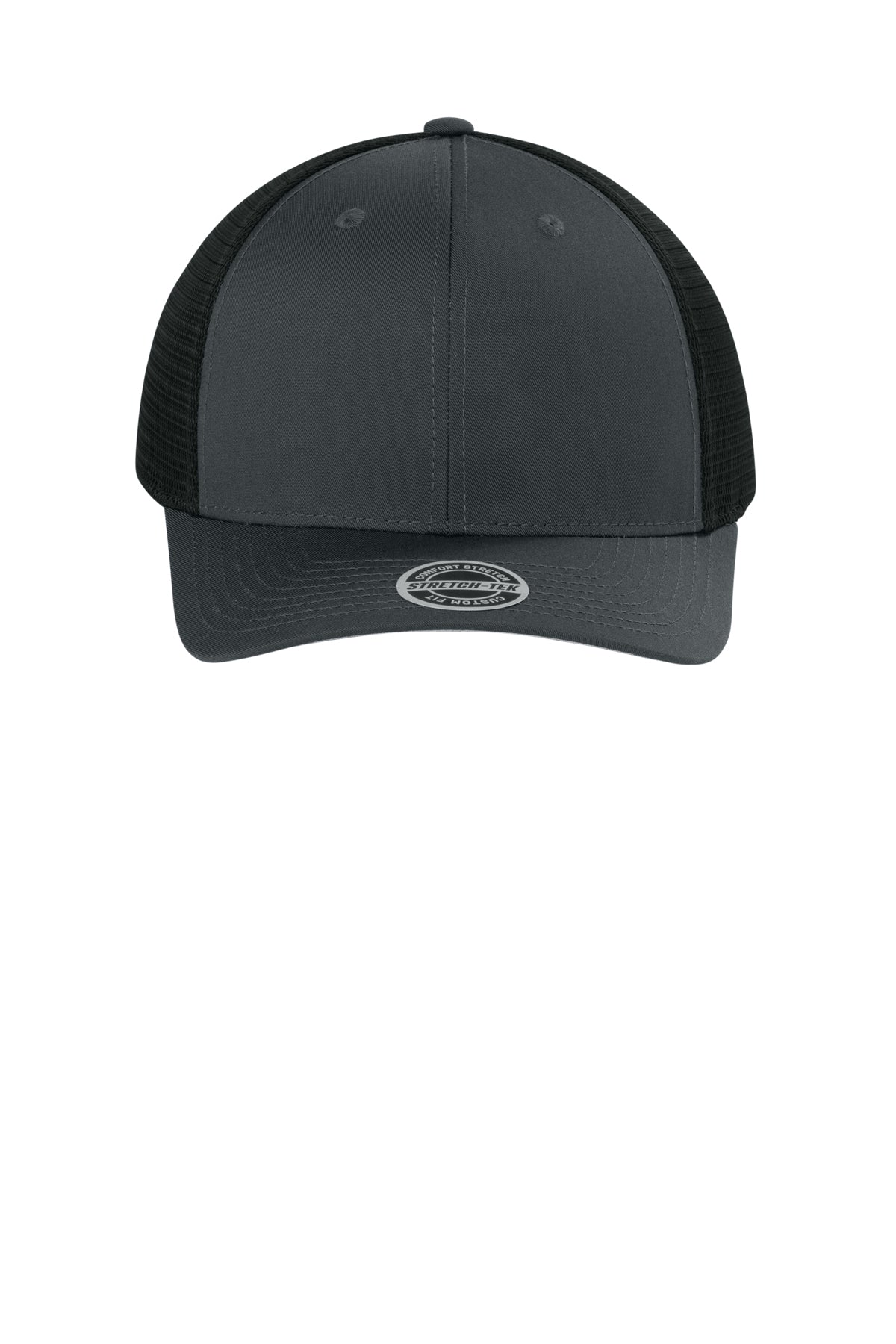 Sport-Tek Stretch-Tek Snapback Trucker — IrGy/Black