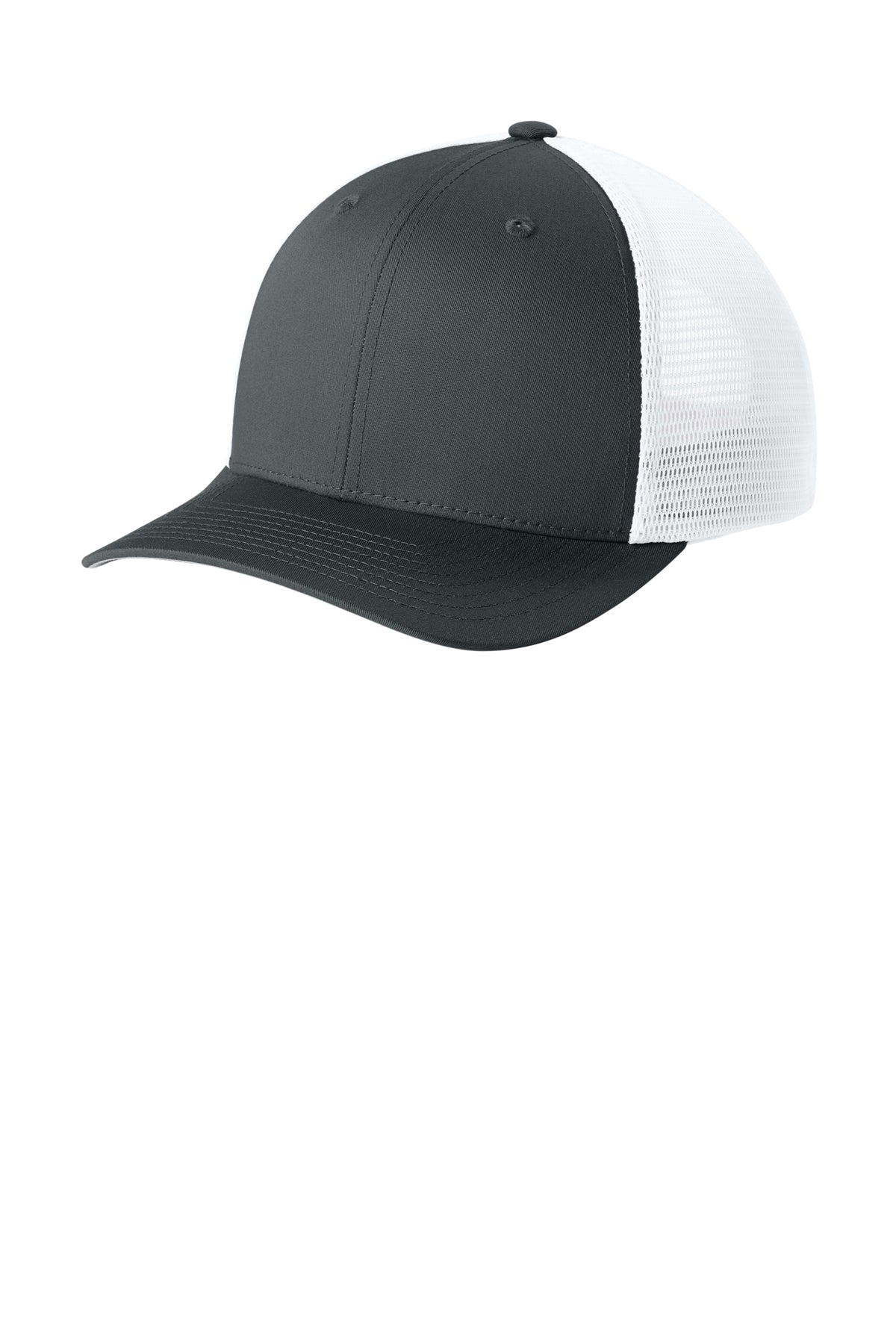 Sport-Tek Stretch-Tek Snapback Trucker — IrGy/White