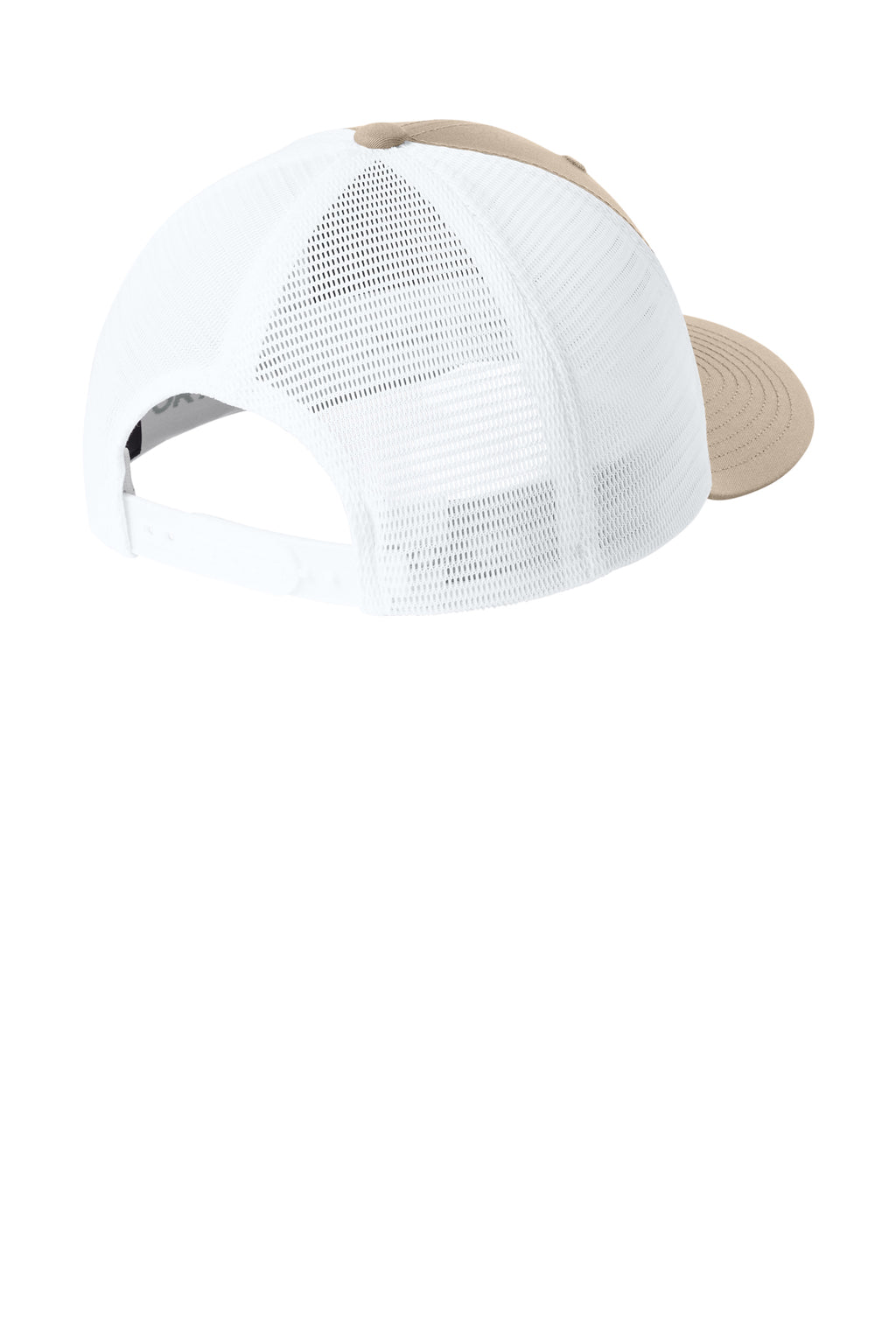 Sport-Tek Stretch-Tek Snapback Trucker — Sahara/Wht
