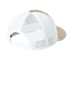 Sport-Tek Stretch-Tek Snapback Trucker — Sahara/Wht