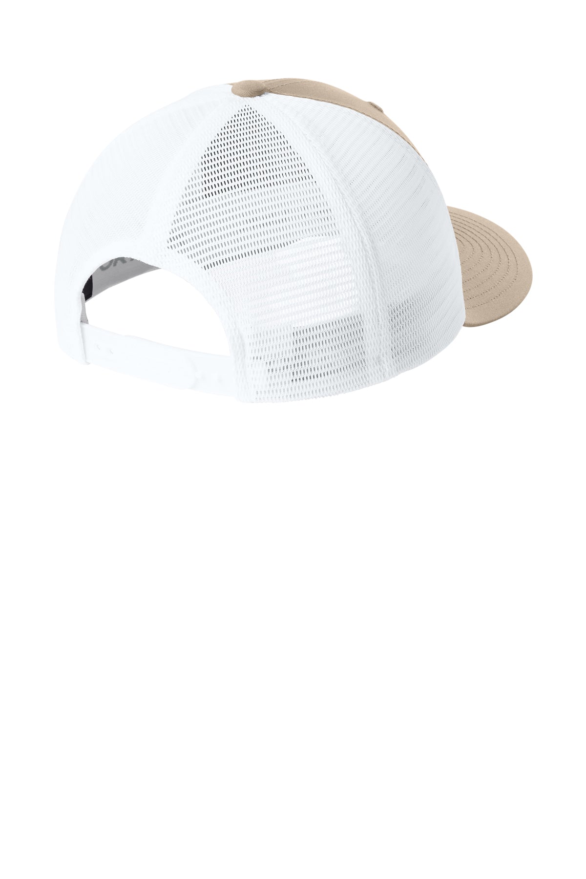 Sport-Tek Stretch-Tek Snapback Trucker — Sahara/Wht