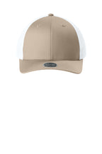 Sport-Tek Stretch-Tek Snapback Trucker — Sahara/Wht