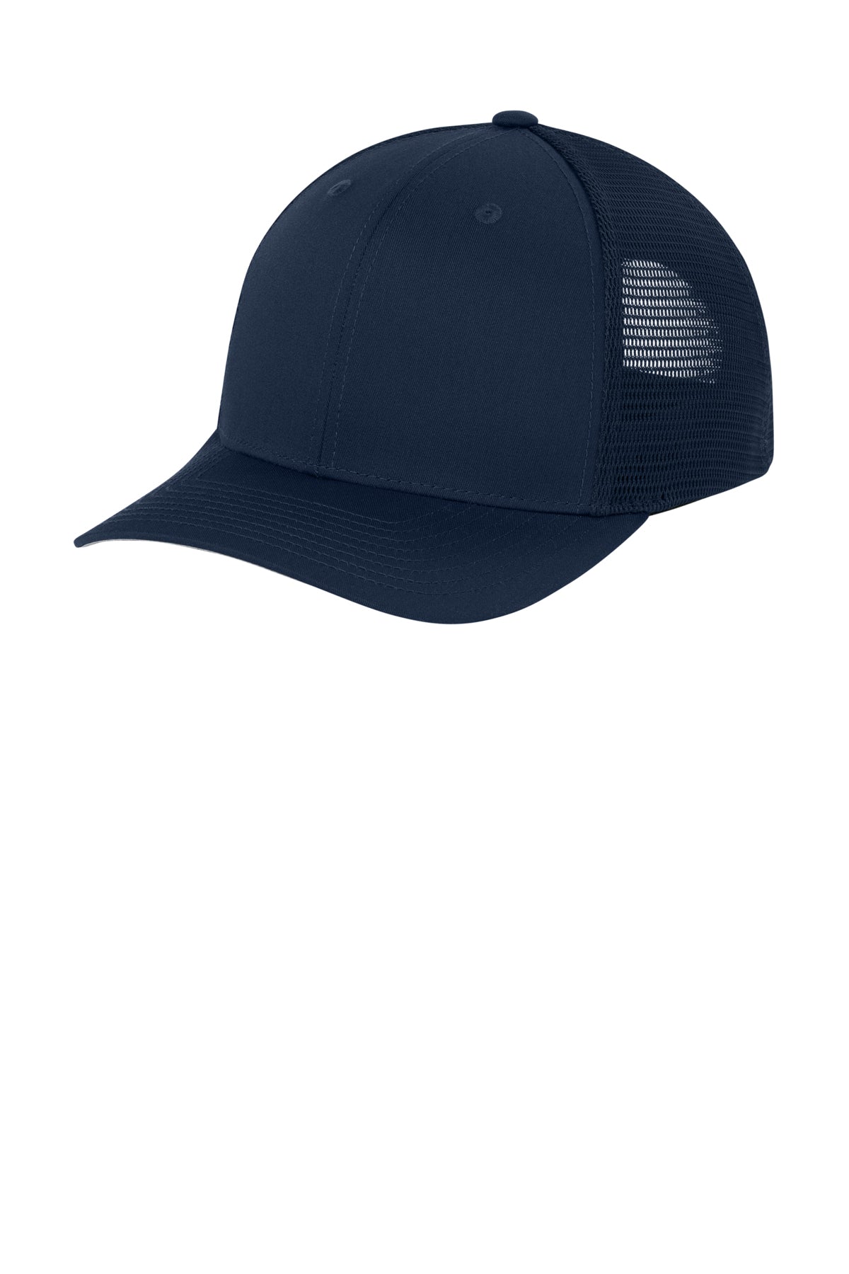 Sport-Tek Stretch-Tek Snapback Trucker — TrNv/TrNv