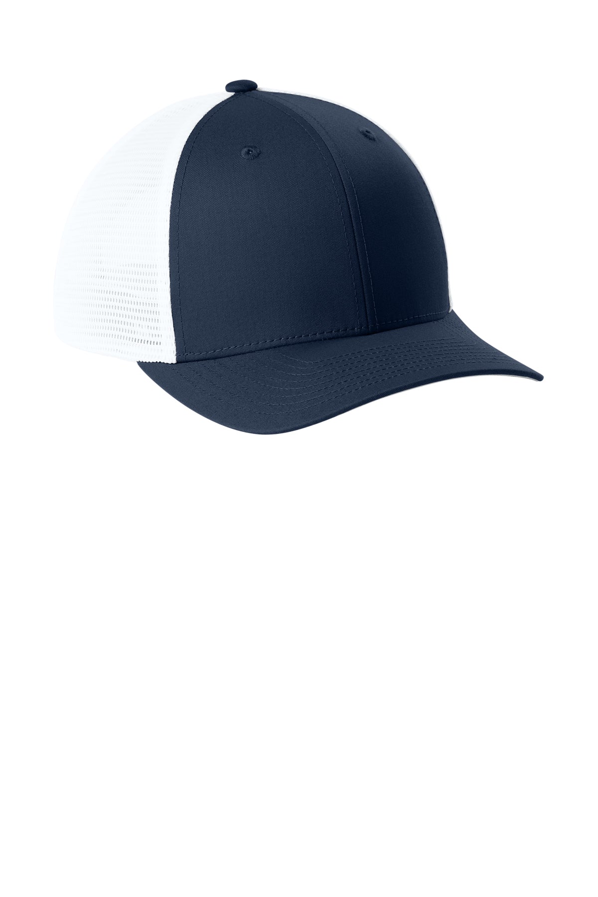 Sport-Tek Stretch-Tek Snapback Trucker — TrNv/White