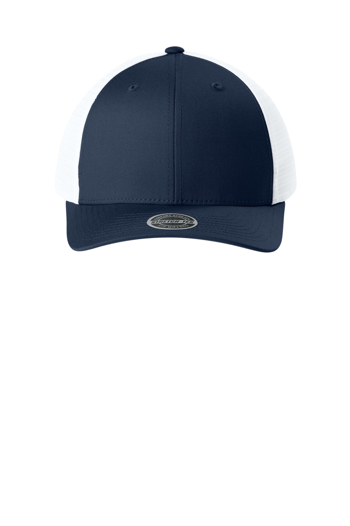 Sport-Tek Stretch-Tek Snapback Trucker — TrNv/White