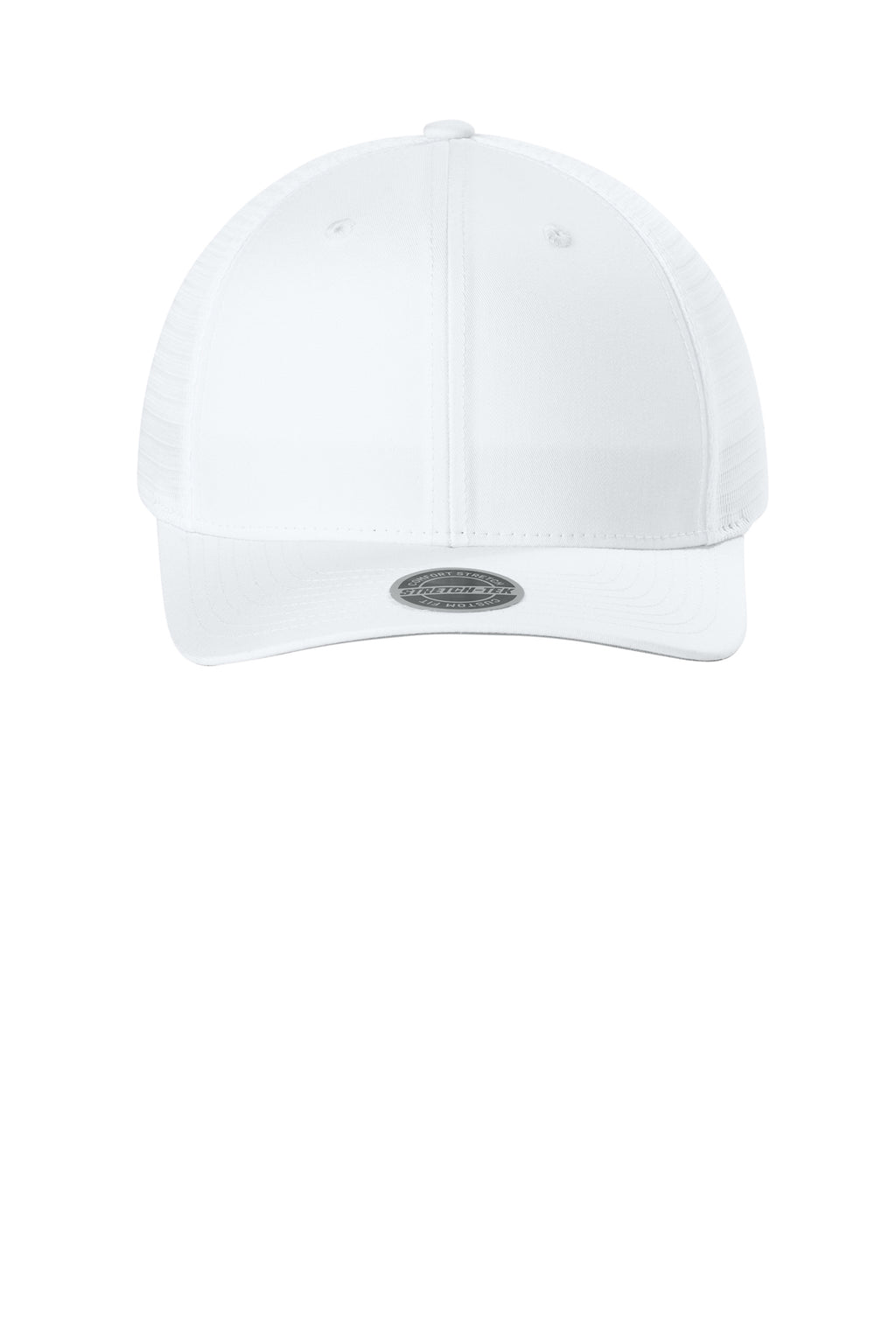 Sport-Tek Stretch-Tek Snapback Trucker — Wht/Wht