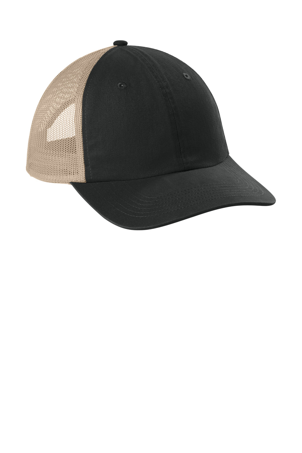 Comfort Colors Sunwashed Trucker Cap — Black