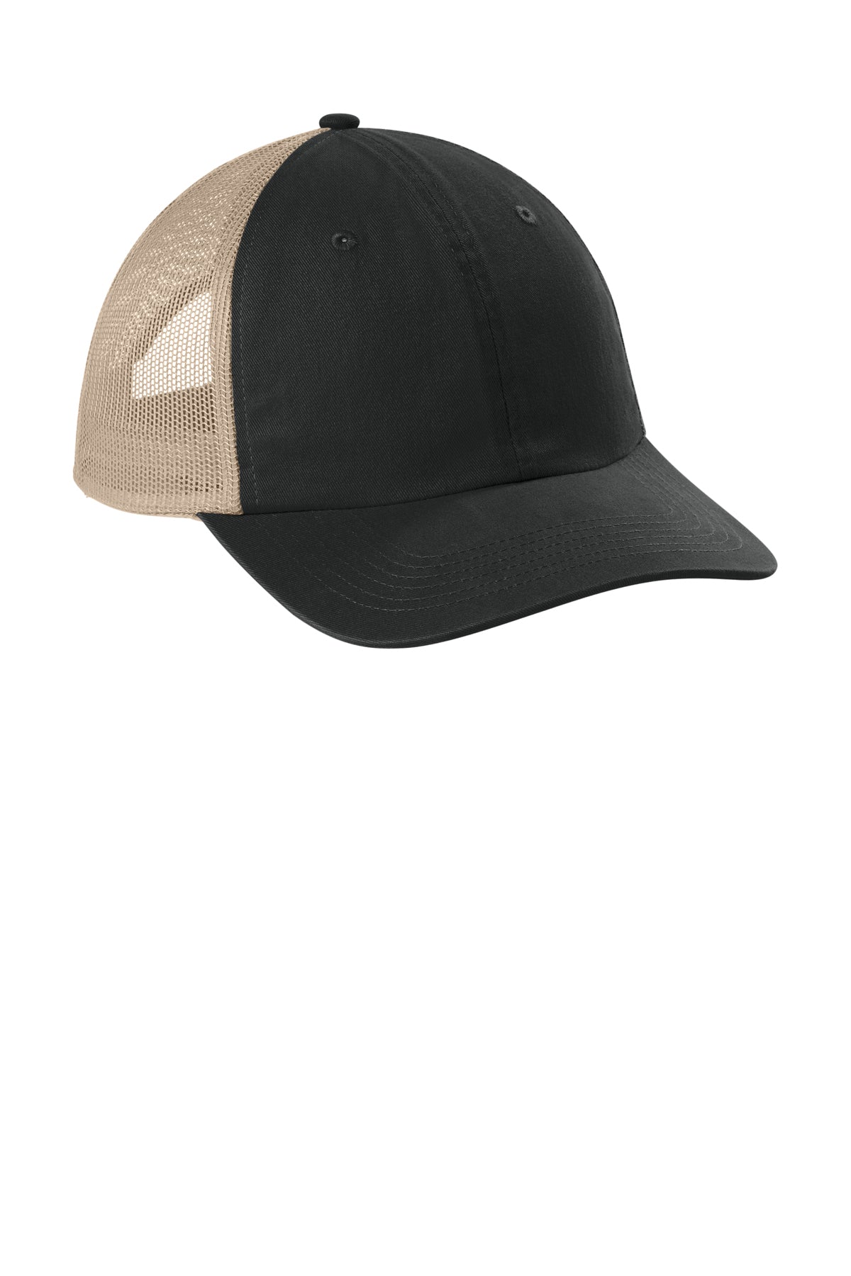 Comfort Colors Sunwashed Trucker Cap — Black