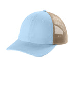 Comfort Colors Sunwashed Trucker Cap — Hydrangea