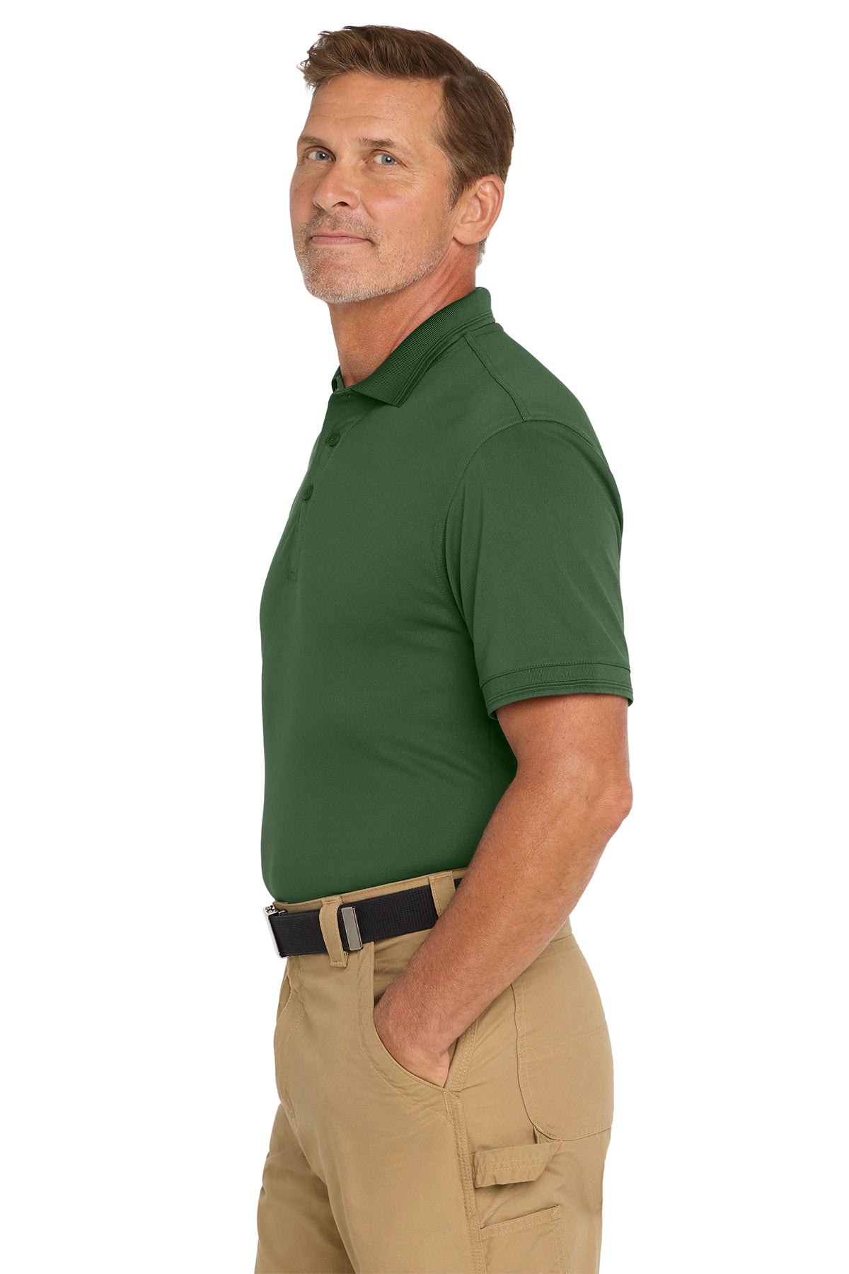 CornerStone Industrial Snag-Proof Pique Polo CS4020 — Dark Green