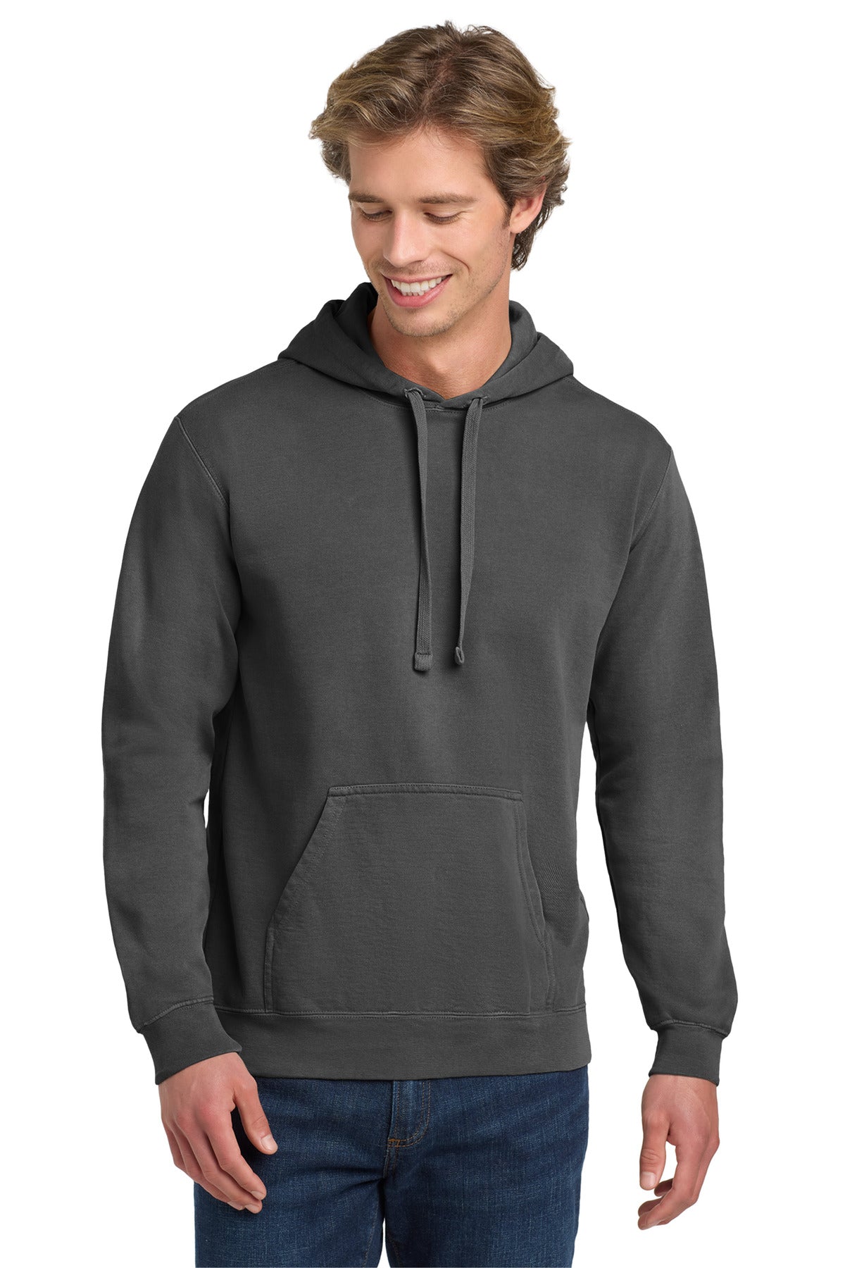 Comfort Colors 1567 ring spun hooded sweatshirt in Pepper