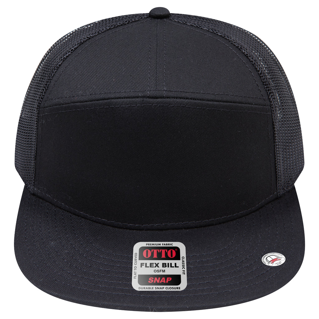 OTTO 172-1298 seven panel trucker in Black