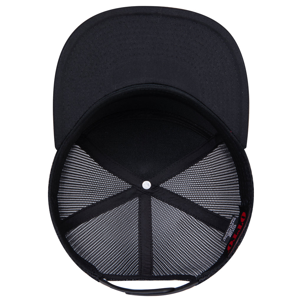 OTTO 172-1298 seven panel trucker in Black