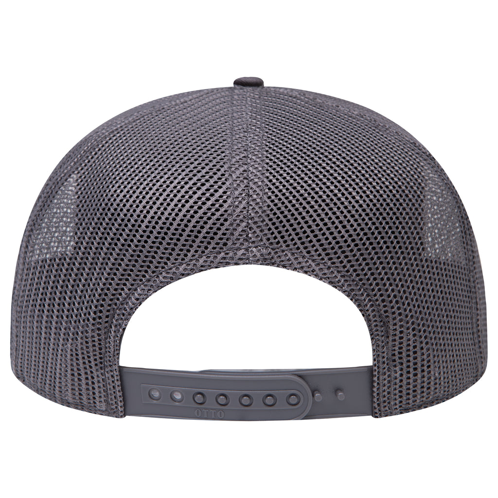OTTO 172-1298 seven panel trucker in Charcoal Gray