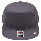 OTTO 172-1298 seven panel trucker in Charcoal Gray