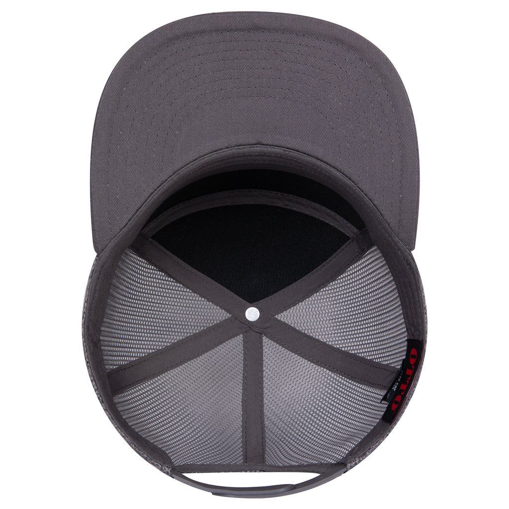 OTTO 172-1298 seven panel trucker in Charcoal Gray