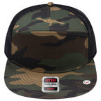 OTTO 172-1298 seven panel trucker in Green Camo