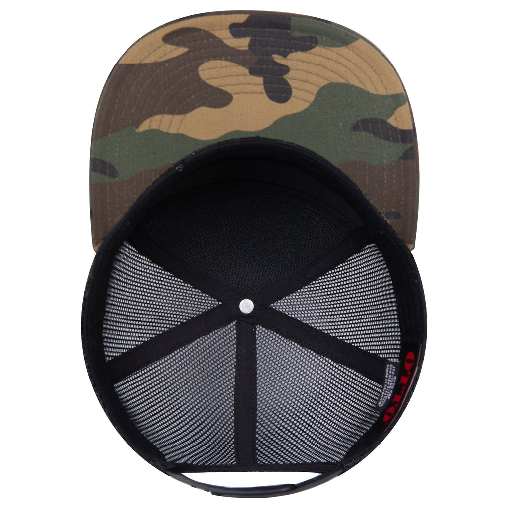 OTTO 172-1298 seven panel trucker in Green Camo