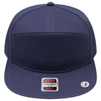 OTTO 177-1331 seven panel flat bill in Navy