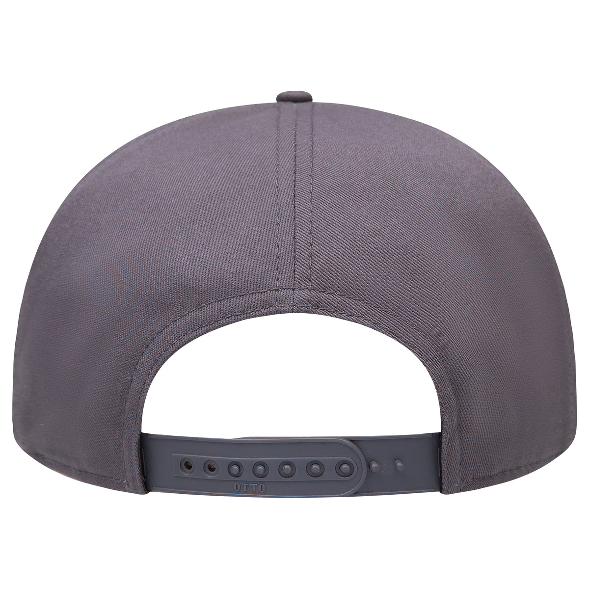 OTTO 177-1331 seven panel flat bill in Charcoal Gray