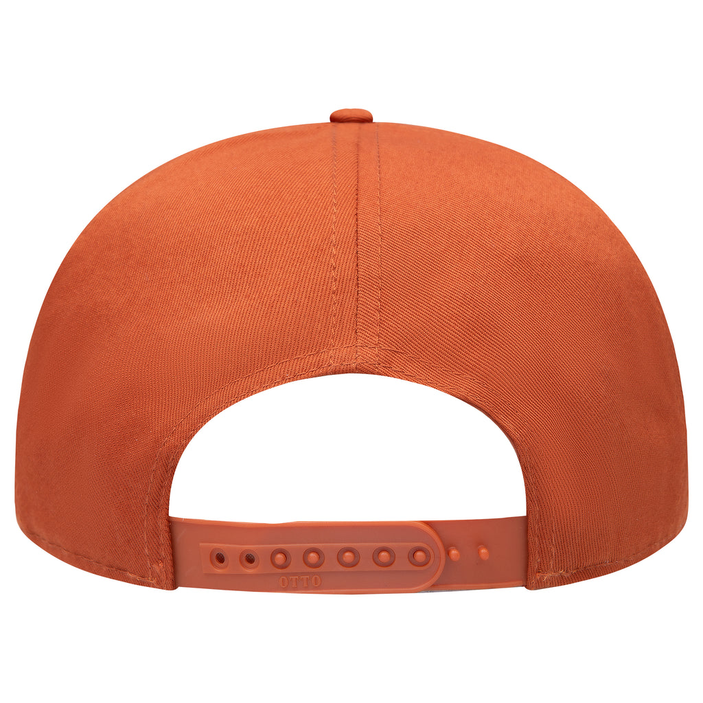 OTTO 177-1331 seven panel flat bill in Texas Orange