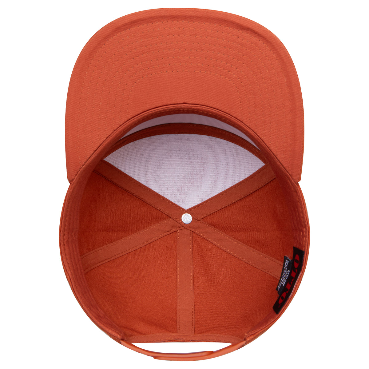 OTTO 177-1331 seven panel flat bill in Texas Orange