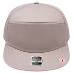 OTTO 177-1331 seven panel flat bill in Dark Khaki