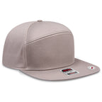 OTTO 177-1331 seven panel flat bill in Dark Khaki