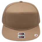 OTTO 177-1331 seven panel flat bill in Coyote Brown