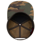 OTTO 177-1331 seven panel flat bill in Green Camo