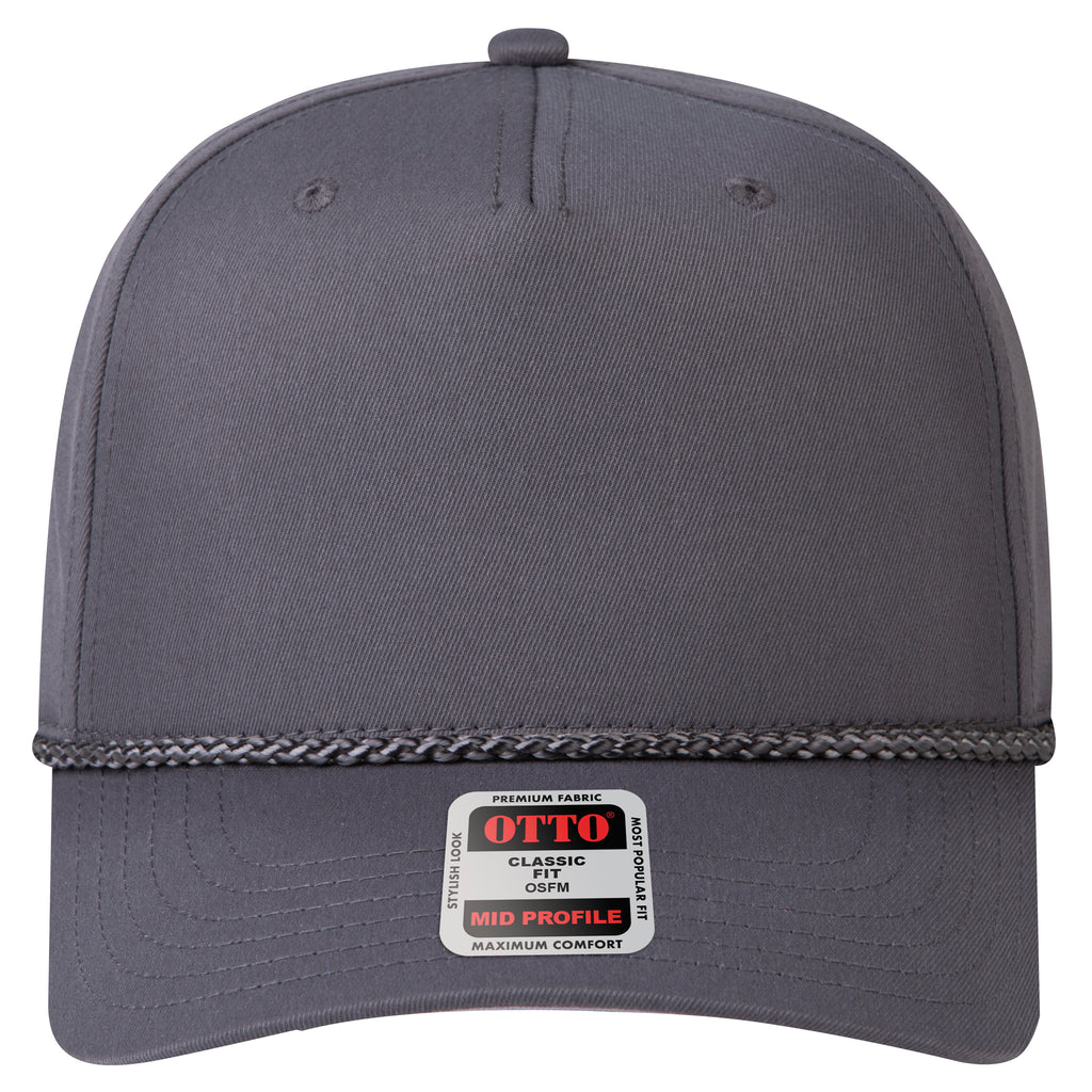 OTTO 31-068 rope cap in Charcoal Gray