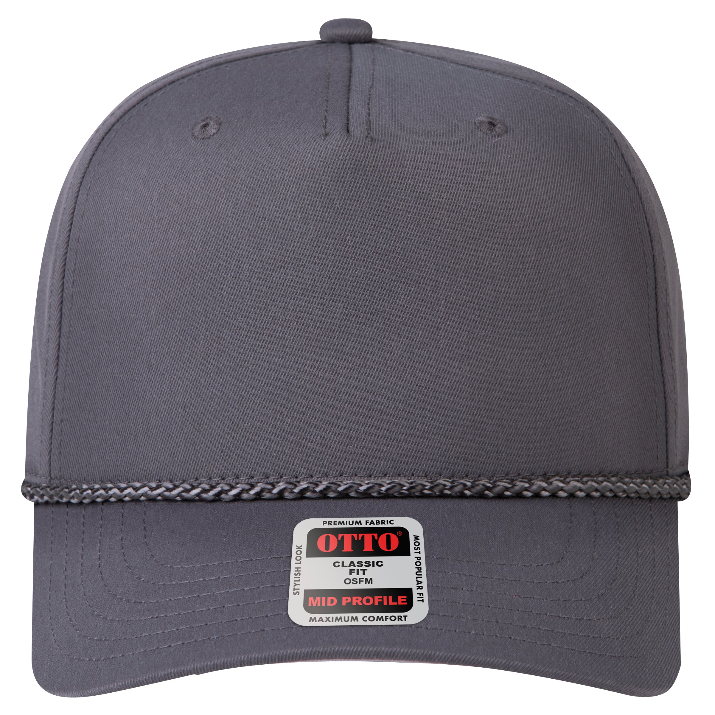 OTTO 31-068 rope cap in Charcoal Gray