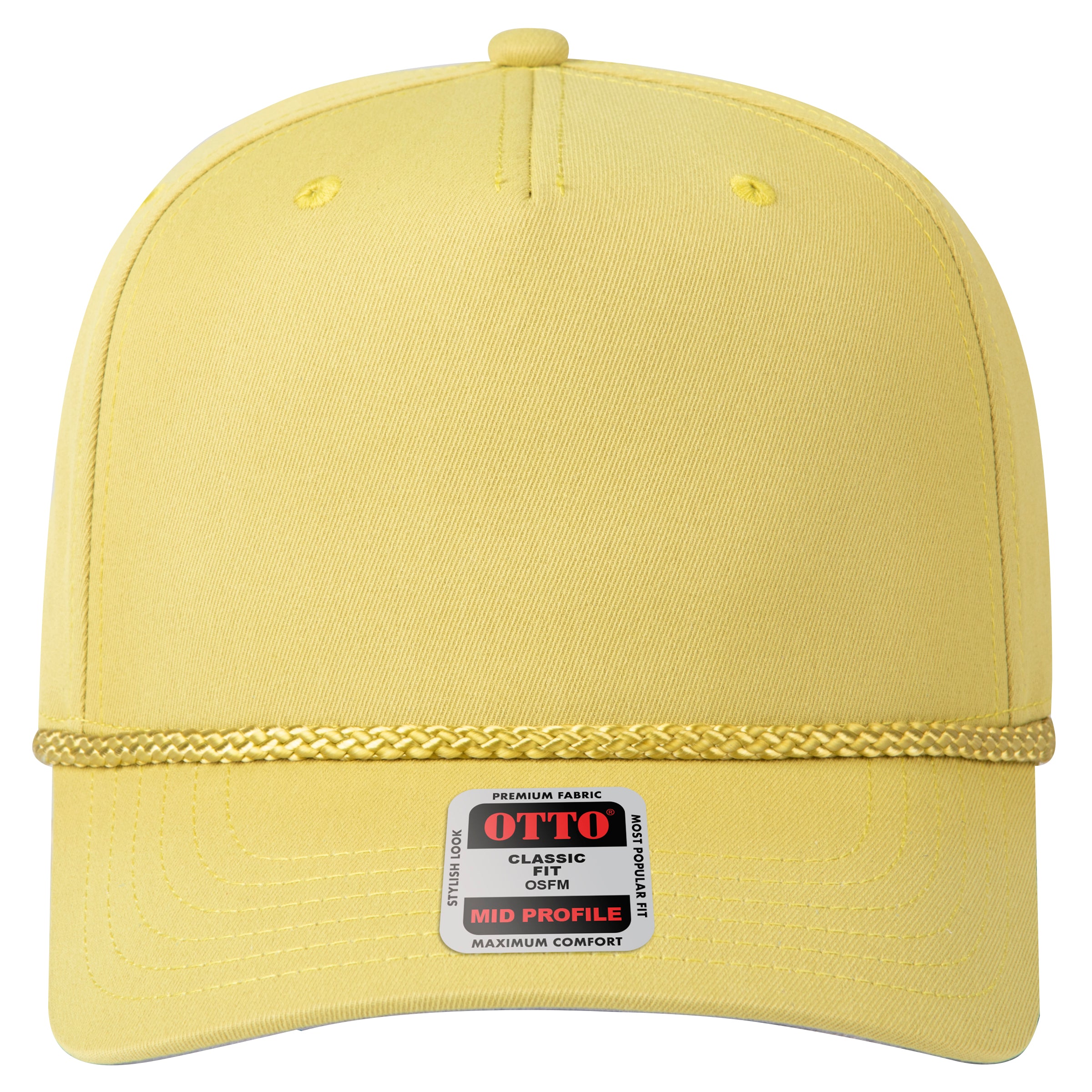 OTTO 31-068 rope cap in Mustard Green