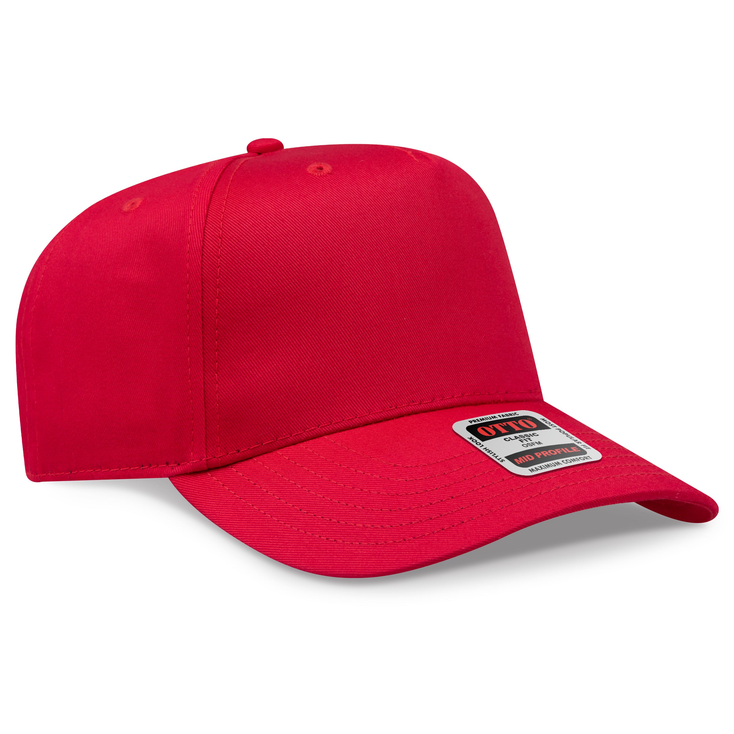 OTTO 5 Panel Mid Profile Baseball Cap 31-069