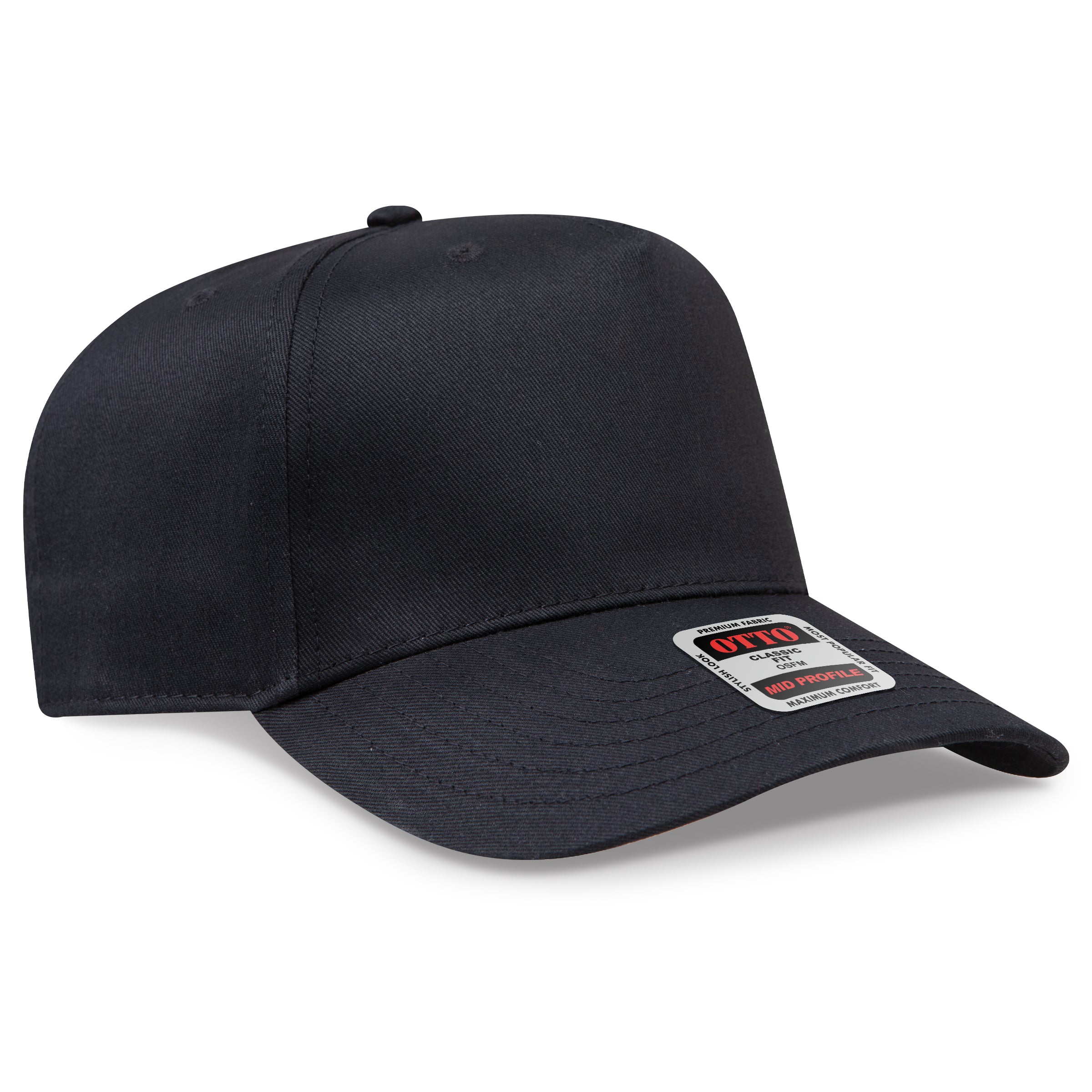 OTTO 5 Panel Mid Profile Baseball Cap 31-069