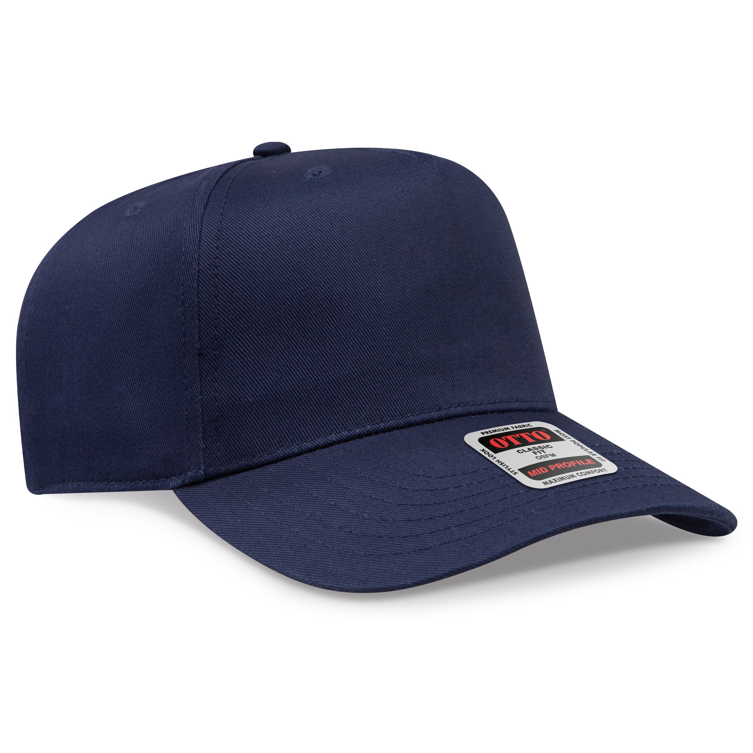 OTTO 5 Panel Mid Profile Baseball Cap 31-069