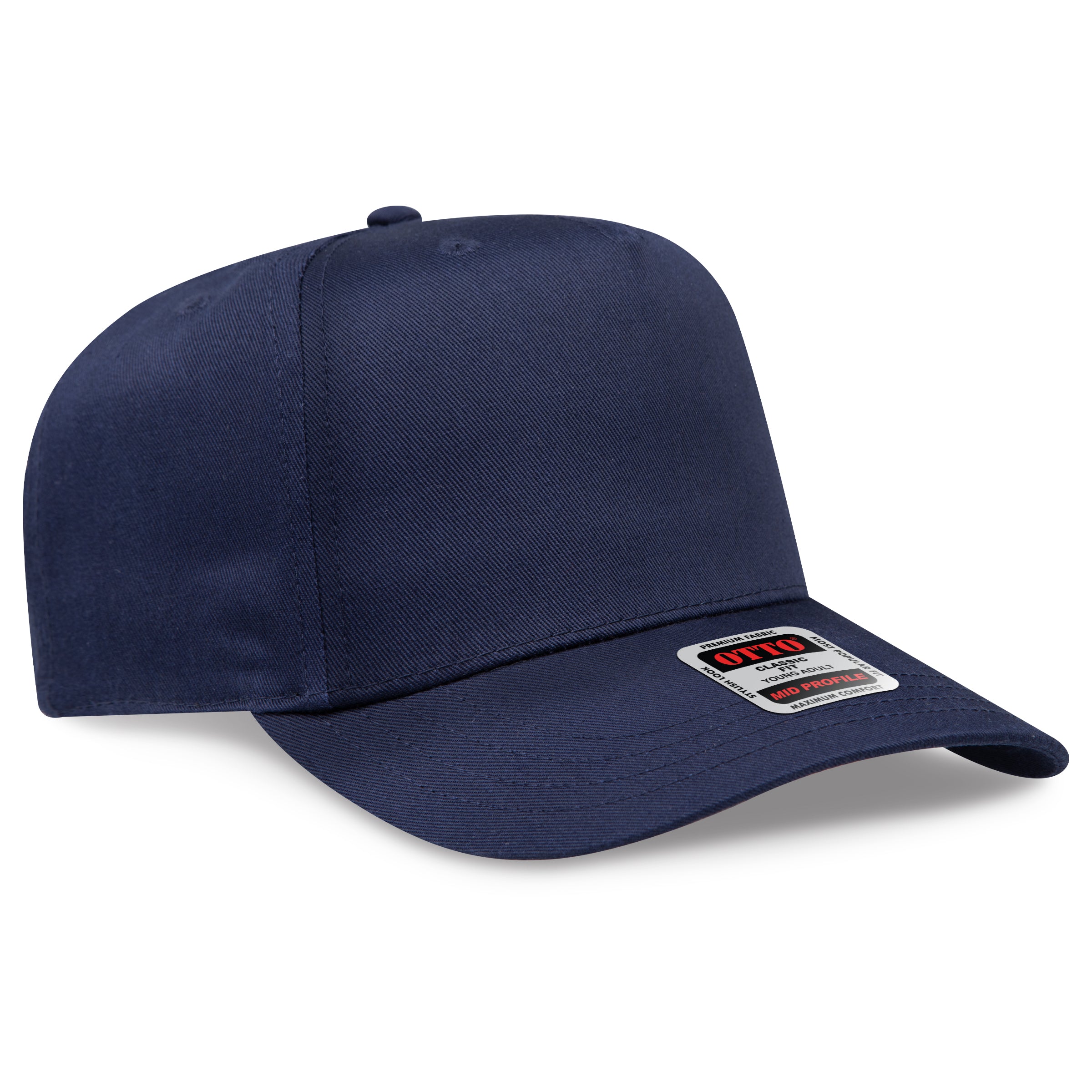 OTTO 5 Panel Mid Profile Baseball Cap 31-069