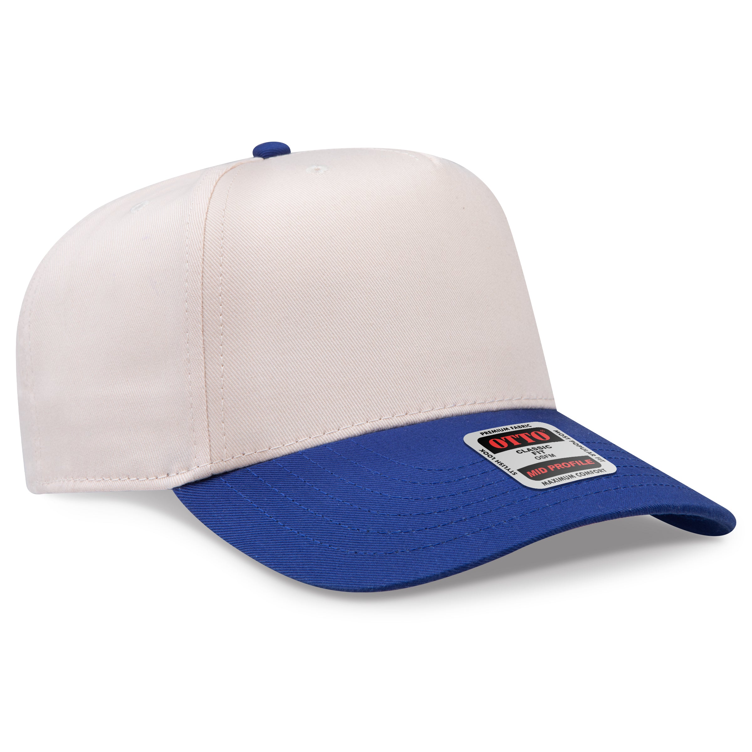 OTTO 5 Panel Mid Profile Baseball Cap 31-069