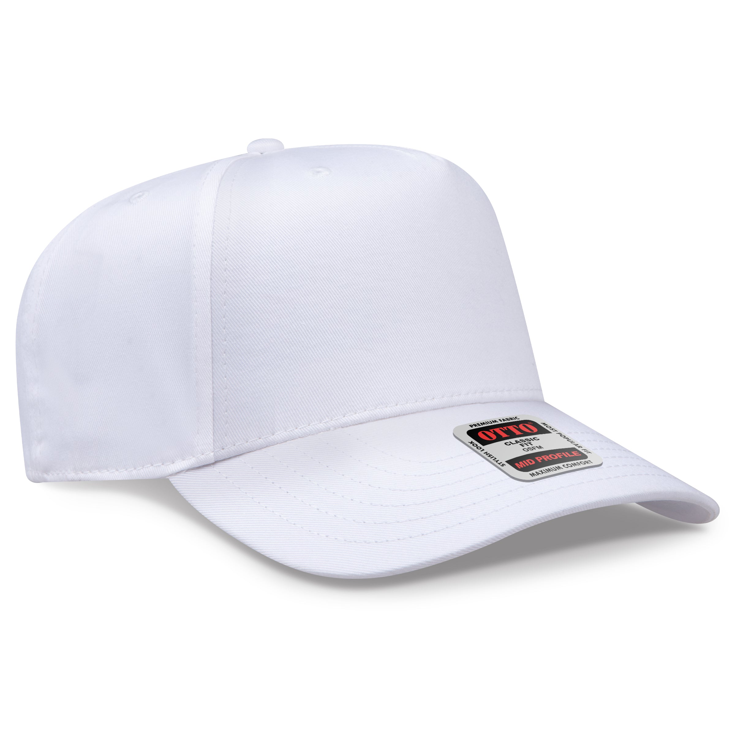 OTTO 5 Panel Mid Profile Baseball Cap 31-069