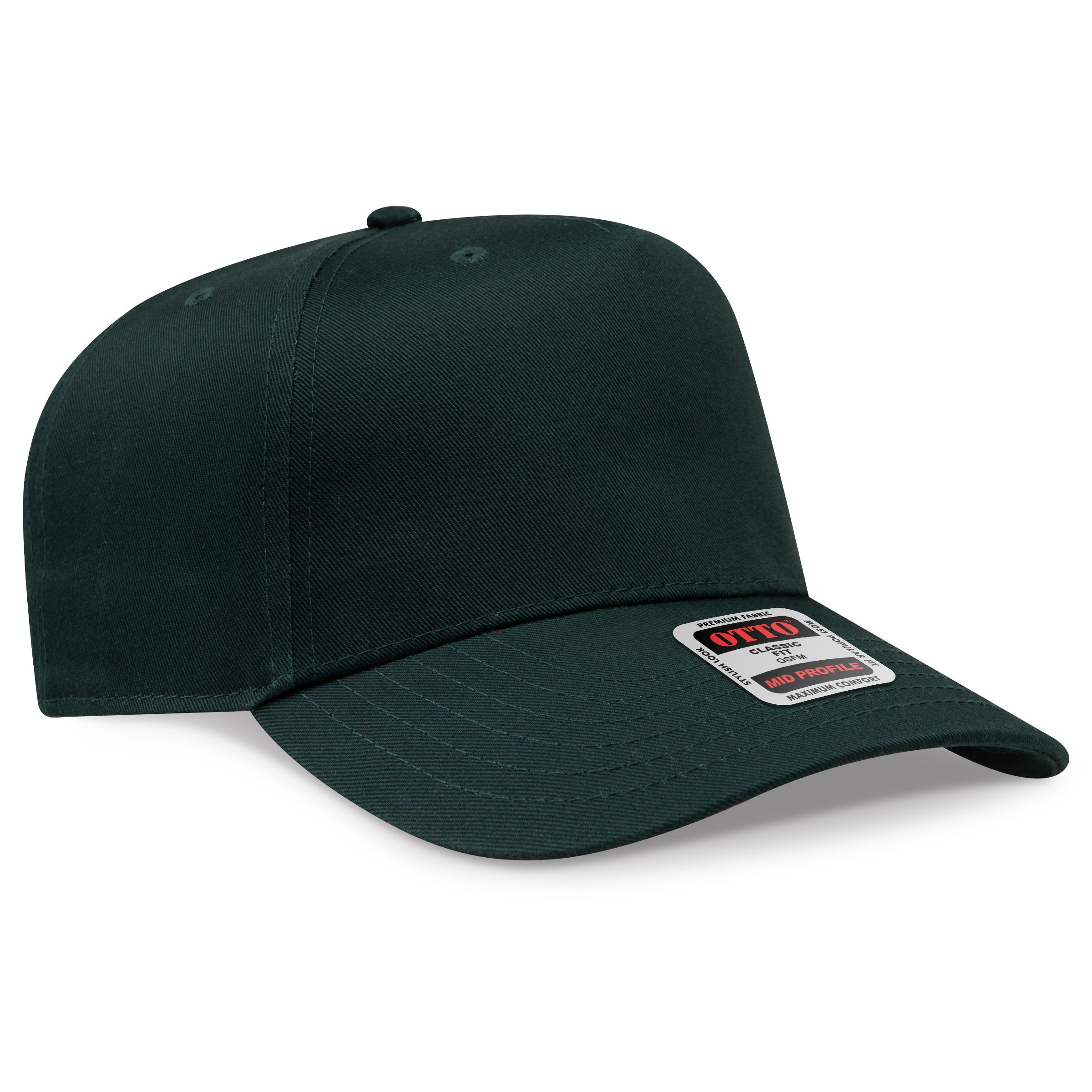 OTTO 5 Panel Mid Profile Baseball Cap 31-069