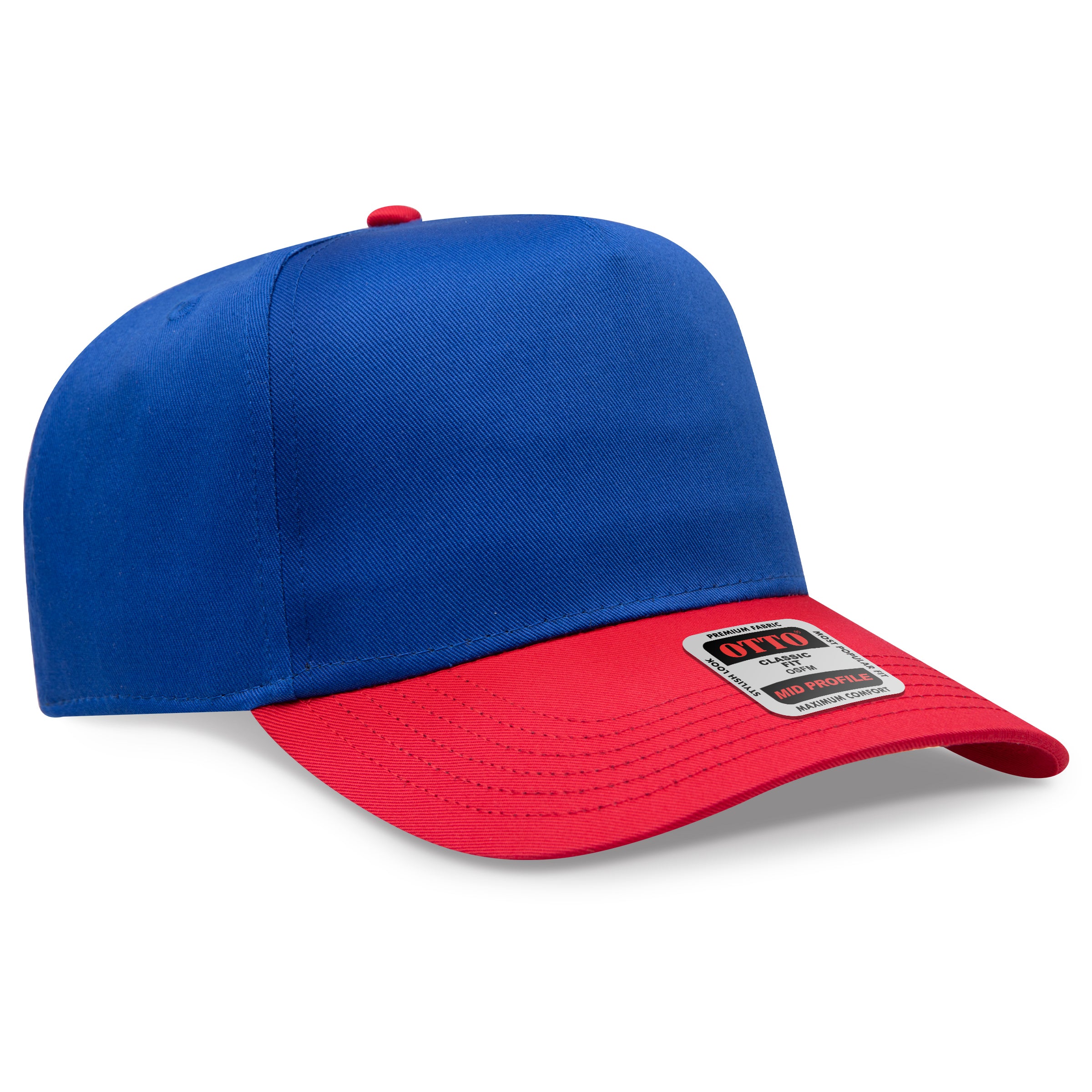 OTTO 5 Panel Mid Profile Baseball Cap 31-069