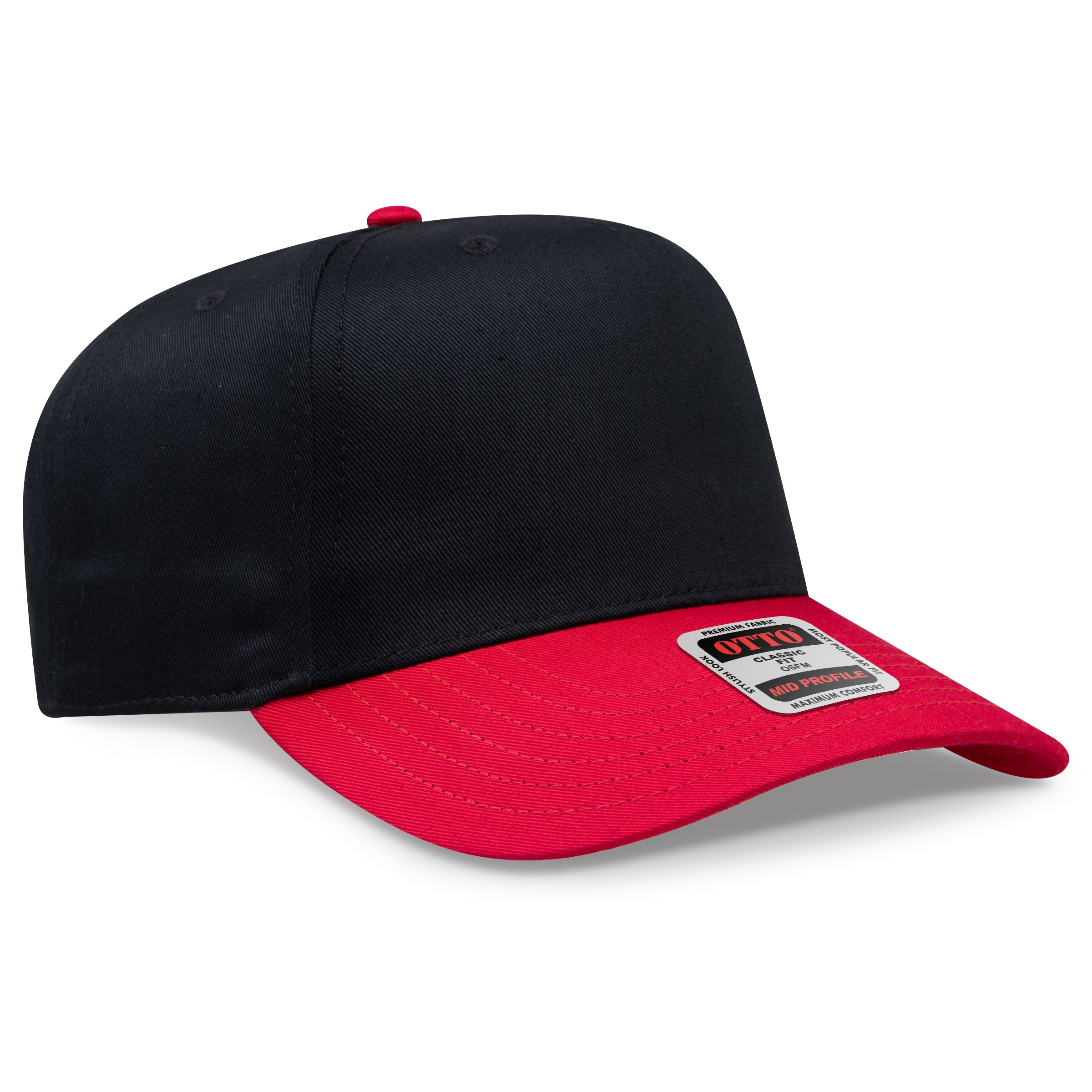 OTTO 5 Panel Mid Profile Baseball Cap 31-069