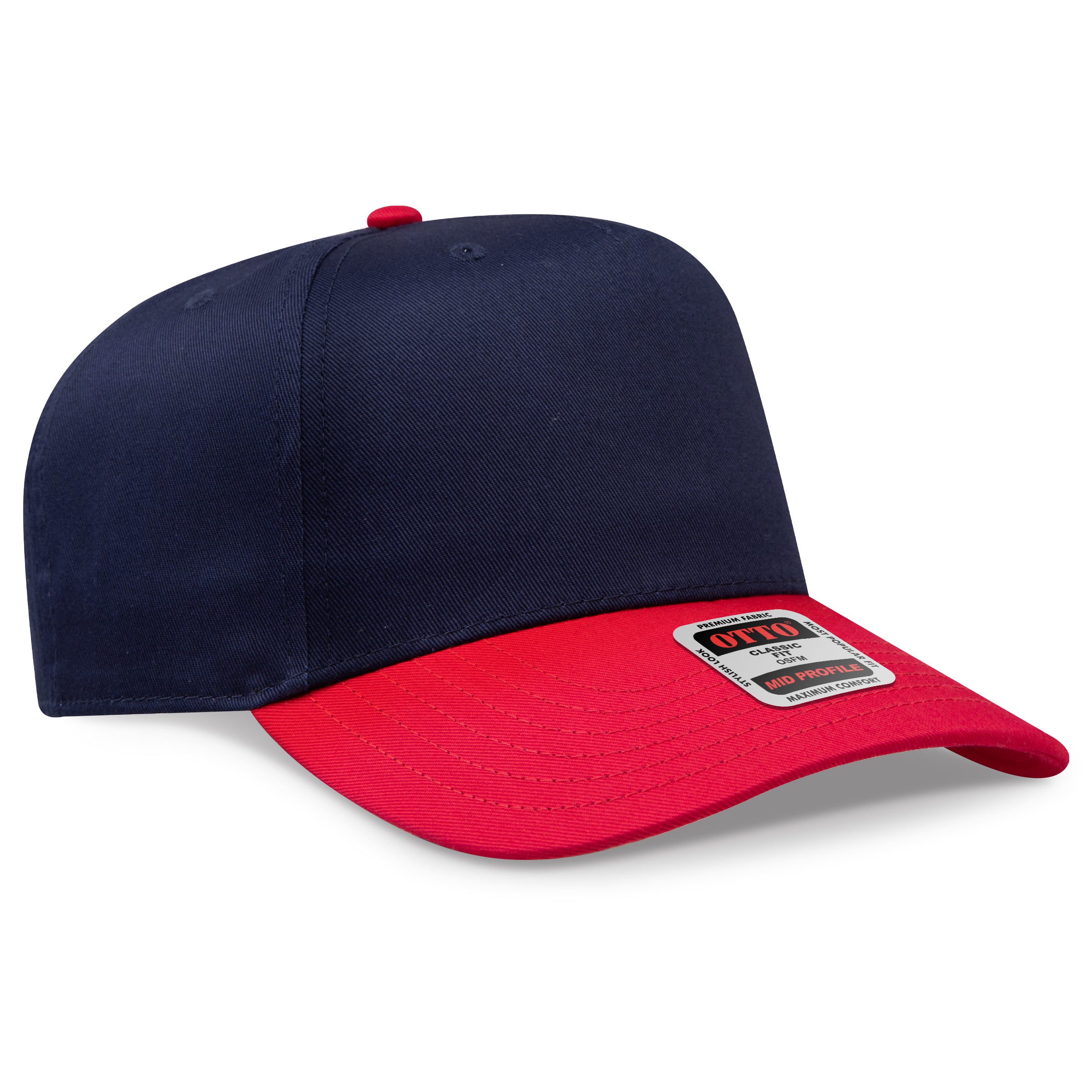 OTTO 5 Panel Mid Profile Baseball Cap 31-069