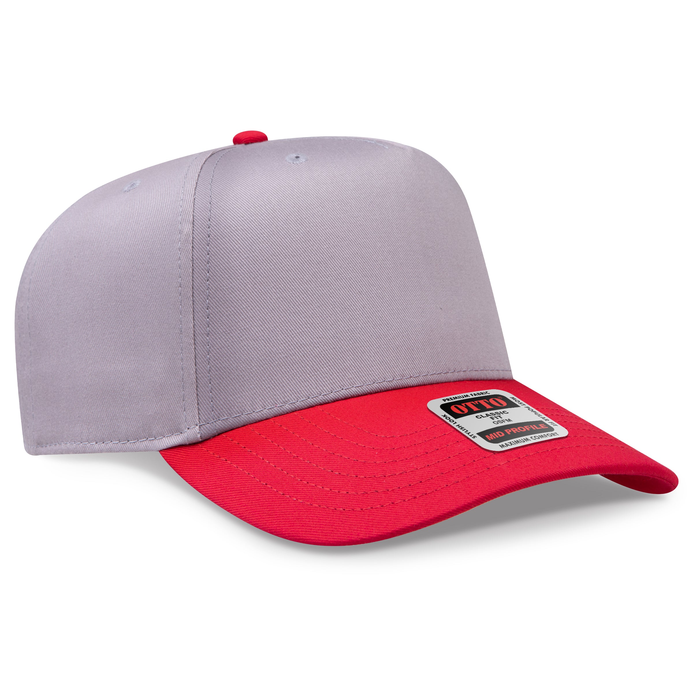 OTTO 5 Panel Mid Profile Baseball Cap 31-069