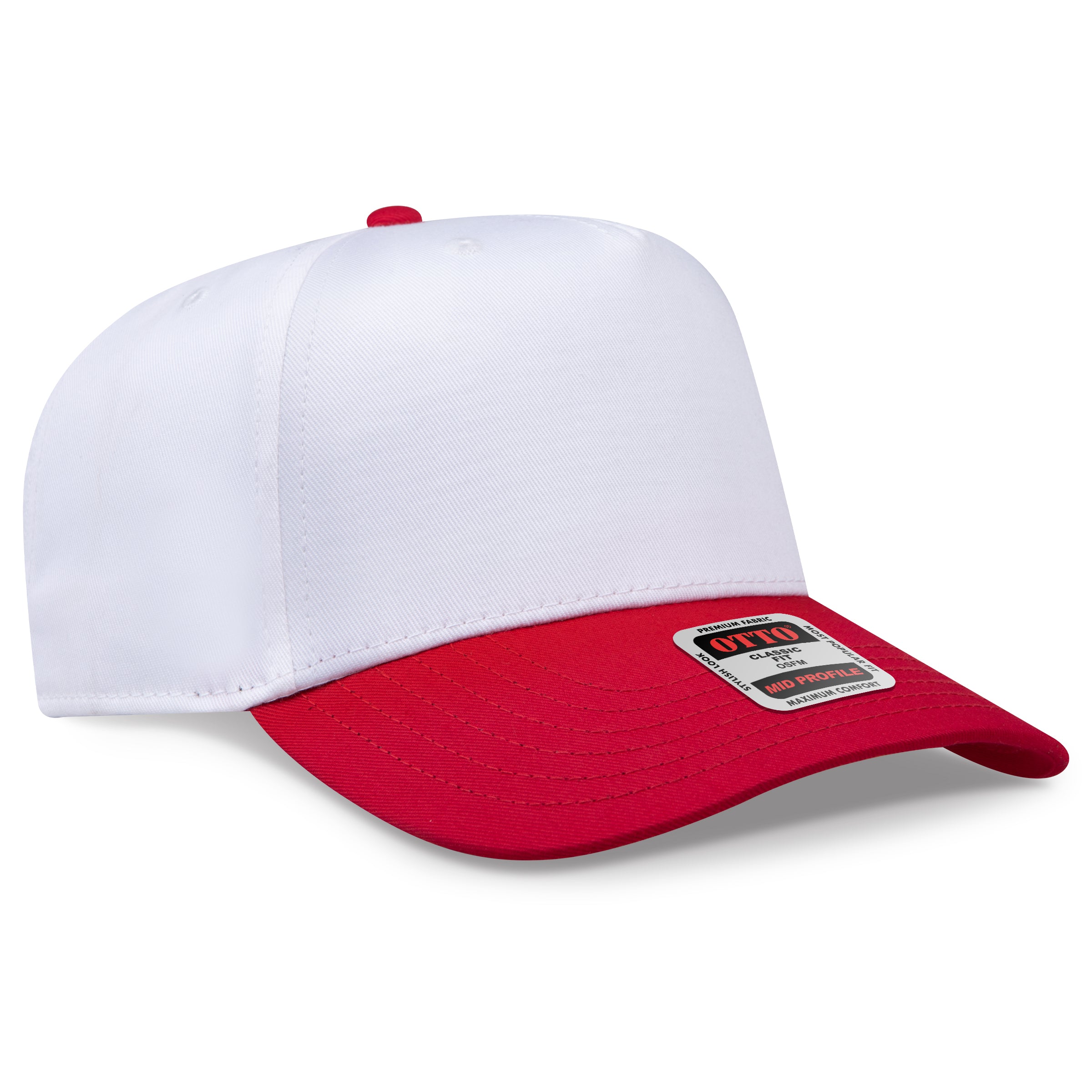 OTTO 5 Panel Mid Profile Baseball Cap 31-069