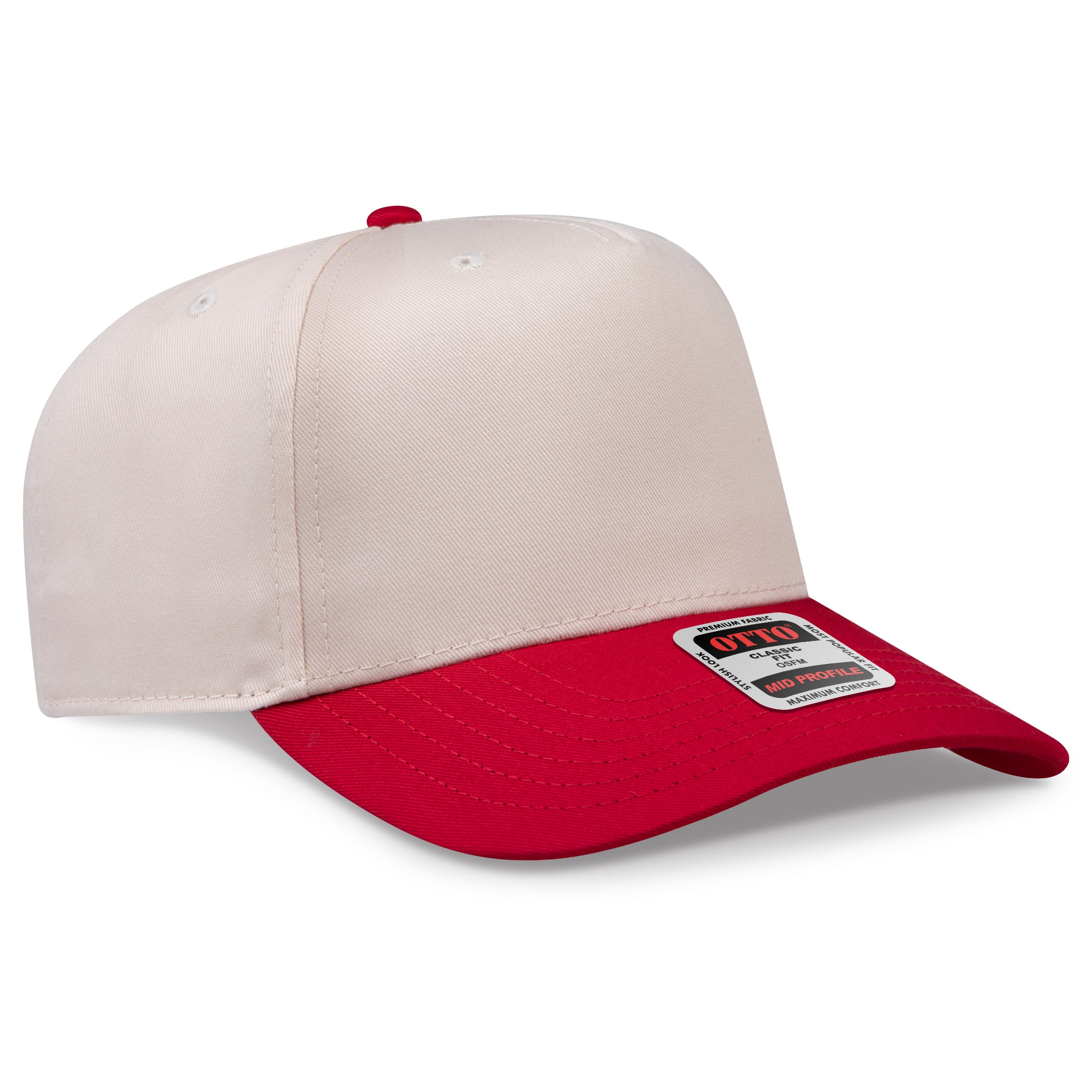 OTTO 5 Panel Mid Profile Baseball Cap 31-069