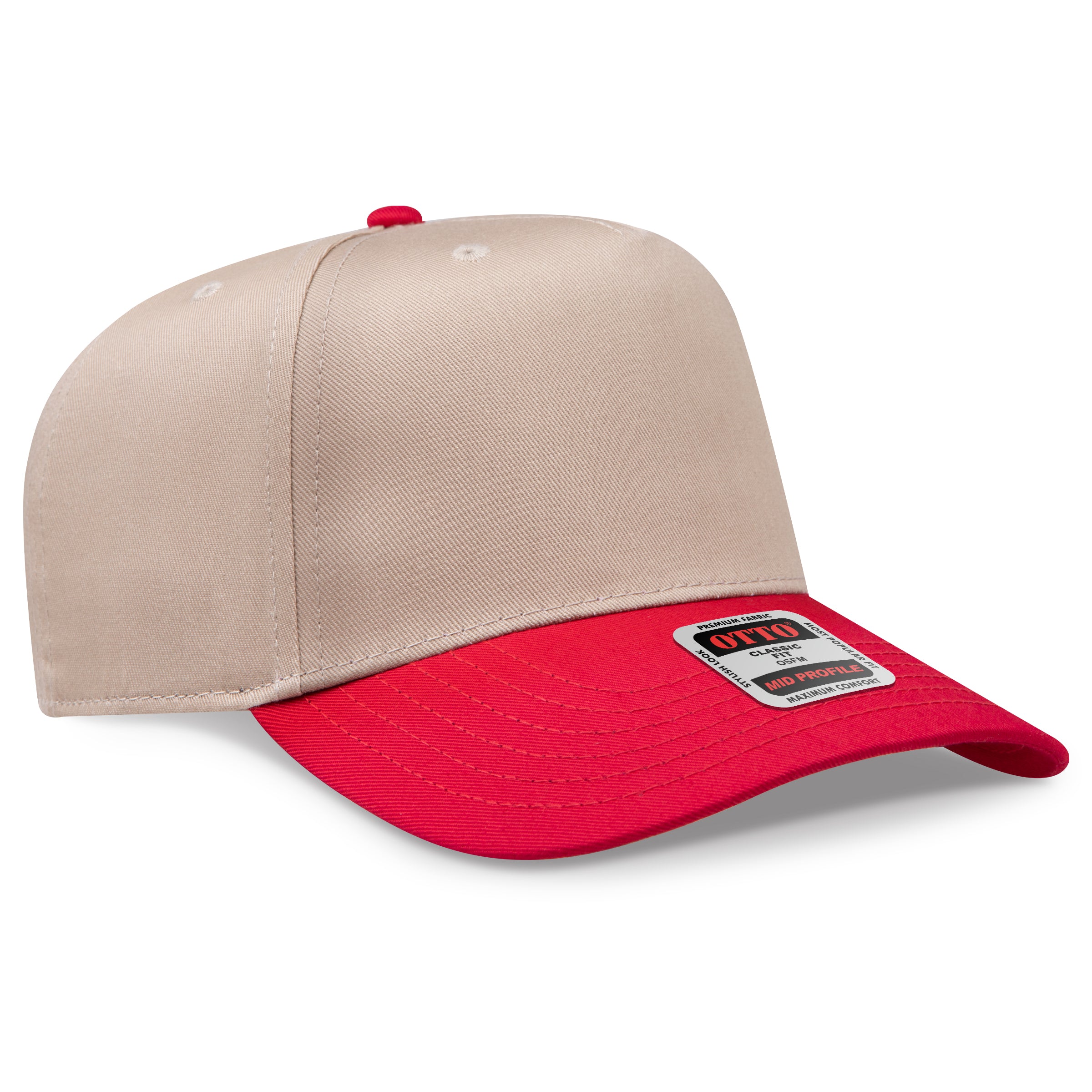 OTTO 5 Panel Mid Profile Baseball Cap 31-069