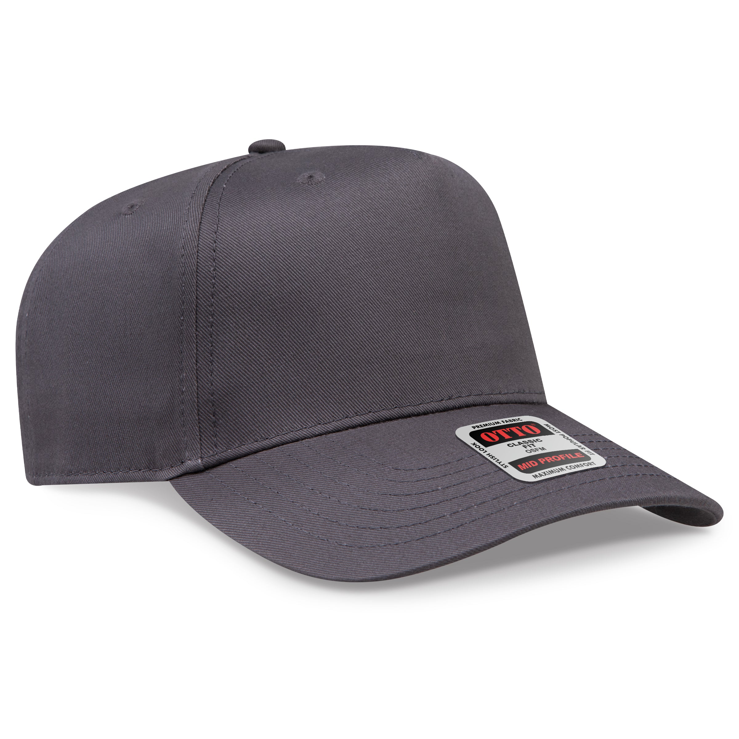 OTTO 5 Panel Mid Profile Baseball Cap 31-069